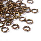100 pcs, 6mm, Jump Rings, Close but Unsoldered, Brass, Antique Bronze Colour