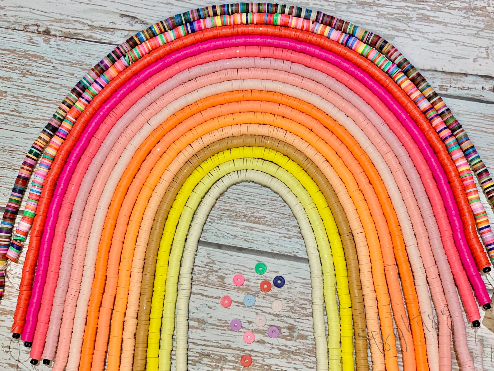 6mm Yellow Heishi Beads, Polymer Clay Disc Beads, African Disc Beads, –  LylaSupplies