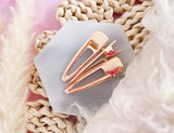 5pcs, 55x17x12.5mm, Iron Alligator Hair Clip Findings, Golden