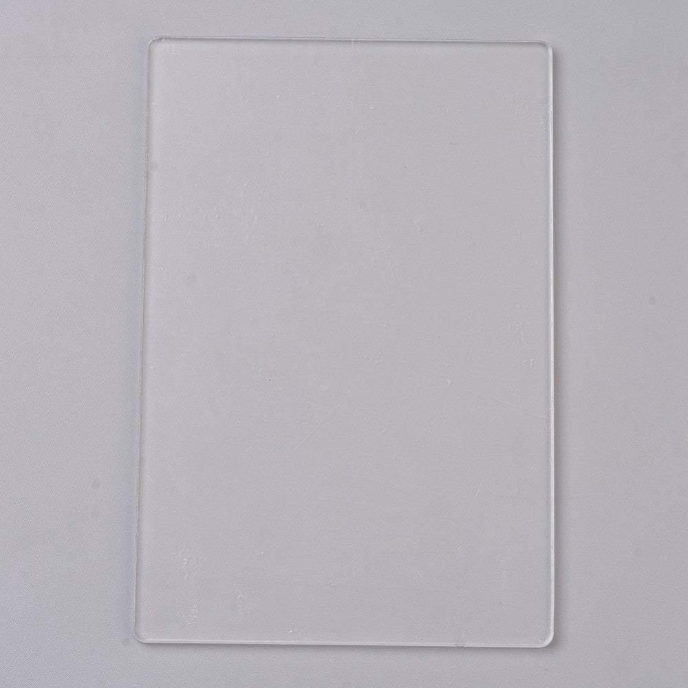 Acrylic Transparent Pressure Plate, Rectangle in Clear