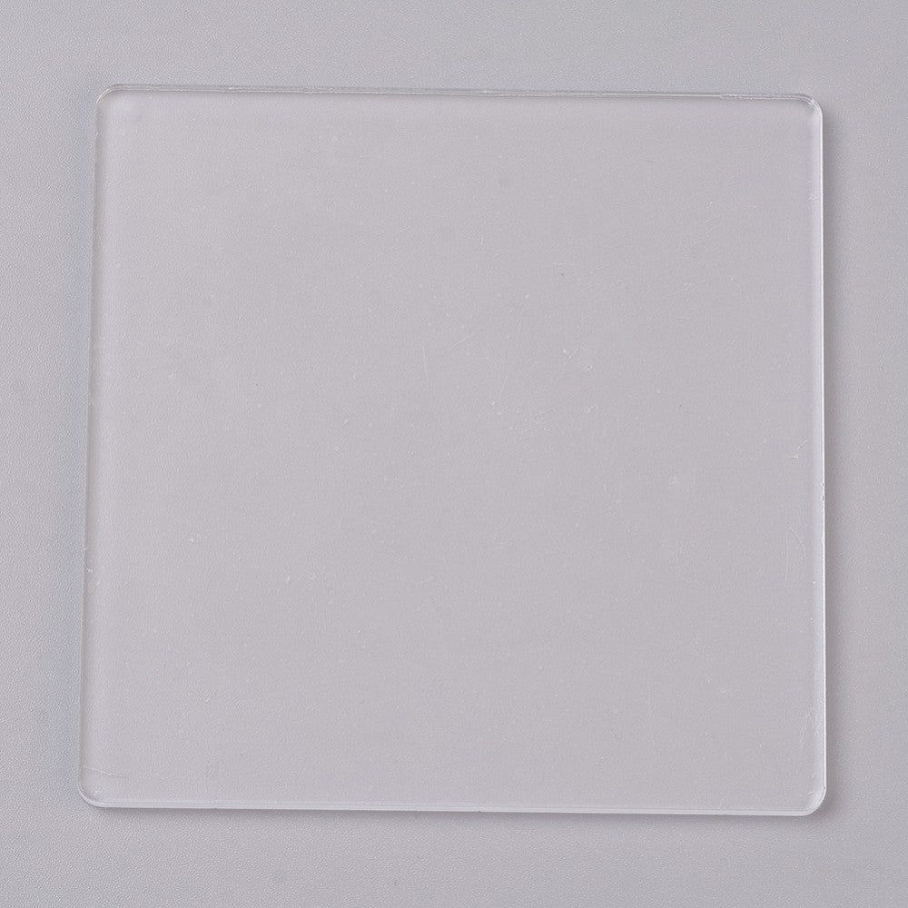 Acrylic Transparent Pressure Plate, Square in Clear