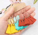 3pairs (6pcs) , Boho Tassel Drop Earrings Bundles Jewelry Accessories