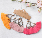 3pairs (6pcs) , Boho Tassel Drop Earrings Bundles Jewelry Accessories