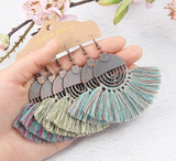 3pairs (6pcs) , Boho Tassel Drop Earrings Bundles Jewelry Accessories