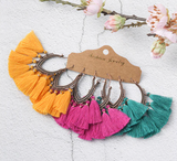 3pairs (6pcs) , Boho Tassel Drop Earrings Bundles Jewelry Accessories