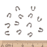 Brass Wire Guardians, Cadmium Free & Lead Free, Gunmetal, 4.5x4x1mm, Hole: 0.5mm