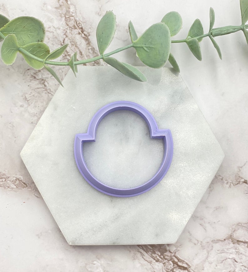 Circle / Half Circle Shaped Polymer Clay Cutter | Fondant Cutter | Cookie Cutter