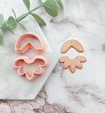 Curvey Arc and Floral Set I Shaped Polymer Clay Cutter | Fondant Cutter | Cookie Cutter