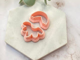 Curvey Arc and Floral Set I Shaped Polymer Clay Cutter | Fondant Cutter | Cookie Cutter