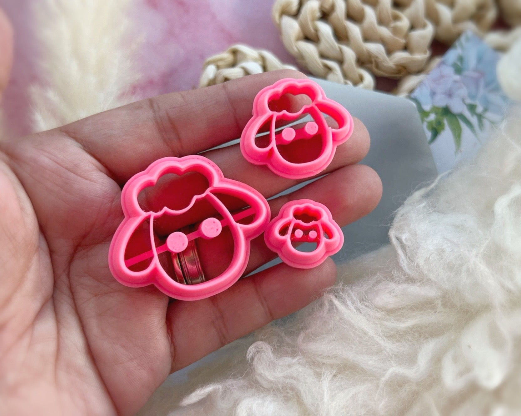 Easter Sheep Shape Collection Polymer Clay Cutter | Fondant Cutter | Cookie Cutter