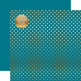 Echo Park Dots & Stripes Gold Foil Collection Kit