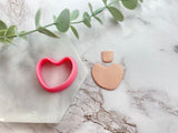 Distorted Heart Shaped Polymer Clay Cutter | Fondant Cutter | Cookie Cutter