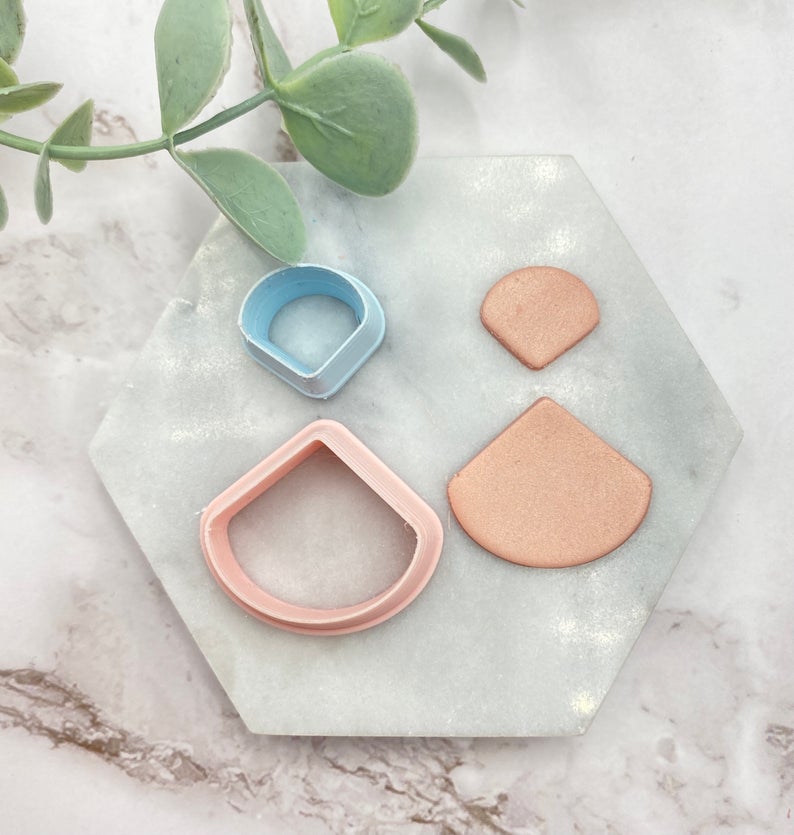 Small Sized Fan Shaped Polymer Clay Cutter | Fondant Cutter | Cookie Cutter