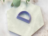 Half Moon | Half Circle Shaped Polymer Clay Cutter | Fondant Cutter | Cookie Cutter