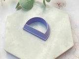 Half Moon | Half Circle Shaped Polymer Clay Cutter | Fondant Cutter | Cookie Cutter