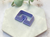 Half Square Shaped Polymer Clay Cutter | Fondant Cutter | Cookie Cutter