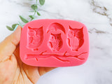 Fondant Molds Cake Mould Silicone Chocolate Candy, Soap, UV Resin & Epoxy Resin Jewelry Making Owl