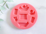 Fondant Molds Cake Mould Silicone Chocolate Candy, Soap, UV Resin & Epoxy Resin Jewelry Making Baby Bath Time