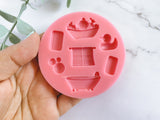 Fondant Molds Cake Mould Silicone Chocolate Candy, Soap, UV Resin & Epoxy Resin Jewelry Making Baby Bath Time