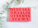 Fondant Molds Cake Mould Silicone Chocolate Candy, Soap, UV Resin & Epoxy Resin Jewelry Making Alphabet Letters