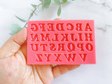Fondant Molds Cake Mould Silicone Chocolate Candy, Soap, UV Resin & Epoxy Resin Jewelry Making Alphabet Letters