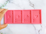 Fondant Molds Cake Mould Silicone Chocolate Candy, Soap, UV Resin & Epoxy Resin Jewelry Making Poker Cards