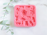 Fondant Molds Cake Mould Silicone Chocolate Candy, Soap, UV Resin & Epoxy Resin Jewelry Making Baby Summer Time