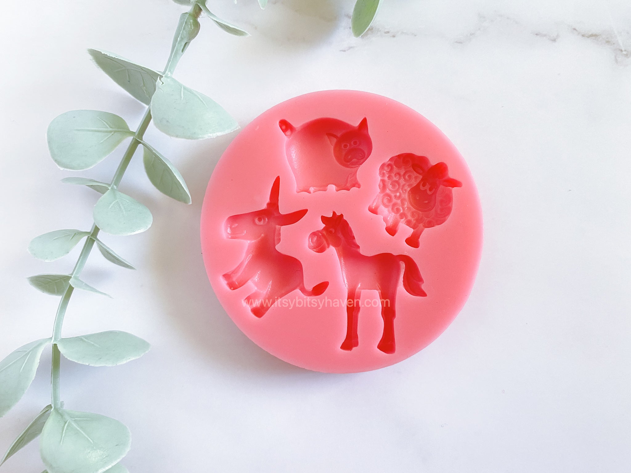 Fondant Molds Cake Mould Silicone Chocolate Candy, Soap, UV Resin & Epoxy Resin Jewelry Making Farm Animals