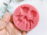 Fondant Molds Cake Mould Silicone Chocolate Candy, Soap, UV Resin & Epoxy Resin Jewelry Making Farm Animals