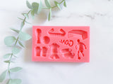 Fondant Molds Cake Mould Silicone Chocolate Candy, Soap, UV Resin & Epoxy Resin Jewelry Making Farm Football