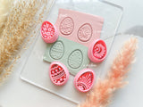 Easter Eggs Shape Collection Polymer Clay  Cutter • Fondant Cutter • Cookie Cutter