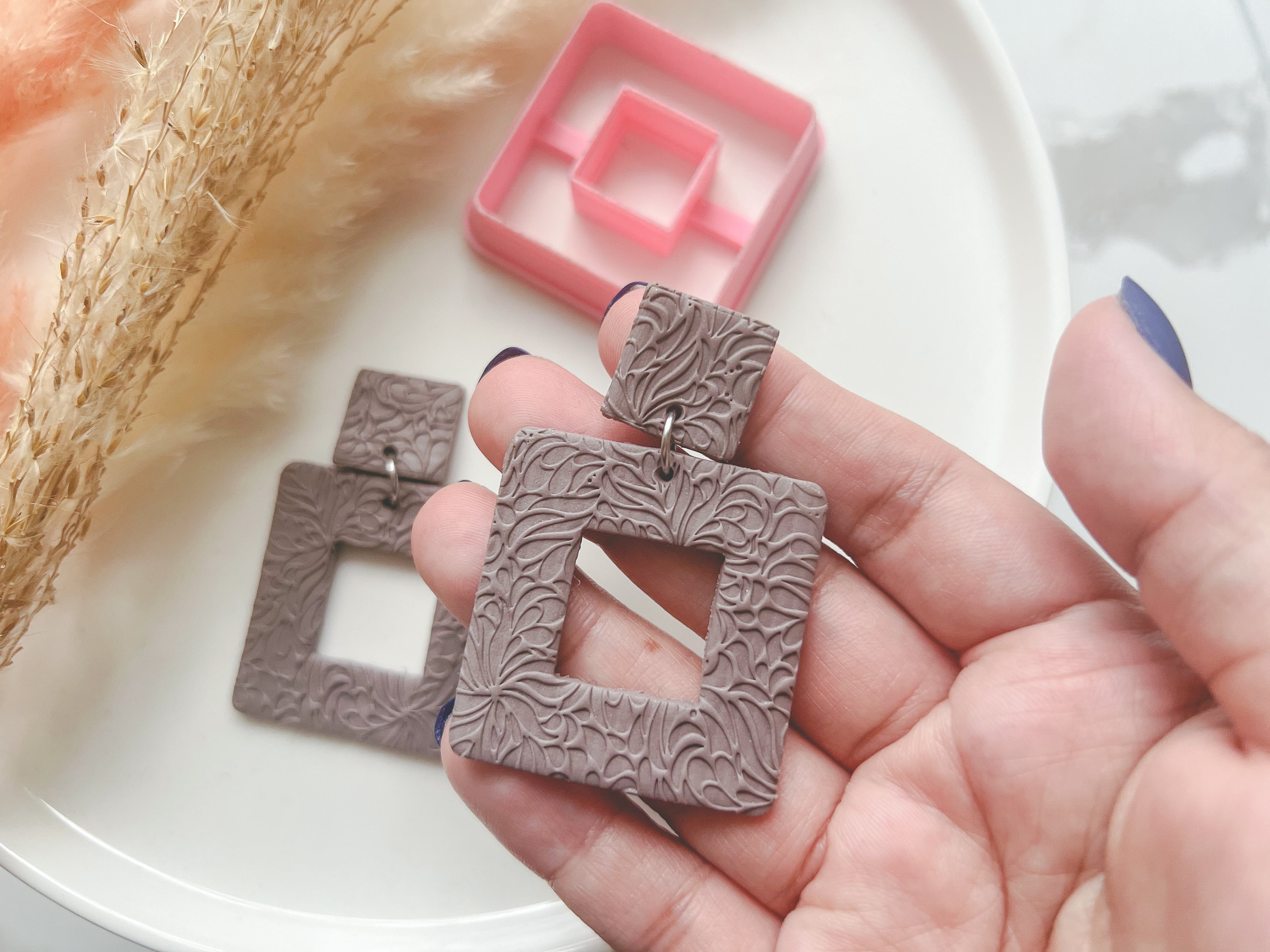 Square Donut Shaped Polymer Clay  Cutter • Fondant Cutter • Cookie Cutter