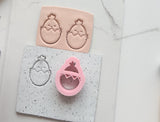 Easter Chick in Egg Shape Collection Polymer Clay  Cutter • Fondant Cutter • Cookie Cutter
