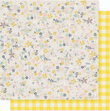 Maggie Holmes Bloom Sunlit 12x12 Scrapbook Paper Sheet