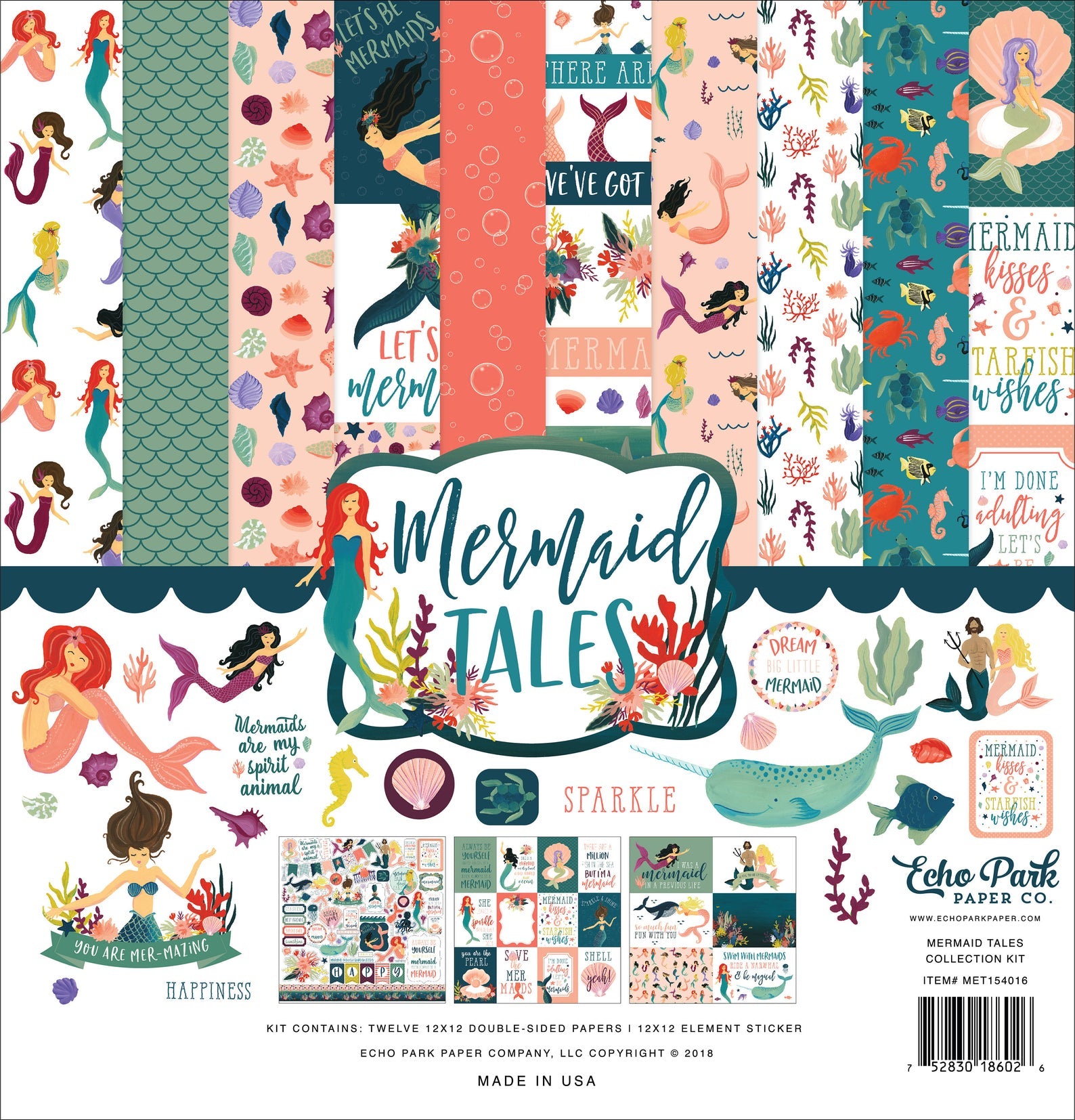 Echo Park Mermaid Tales  Collection Kit