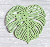 2pcs, 32mm, Monstera Filigree Charm Pendants / Connectors