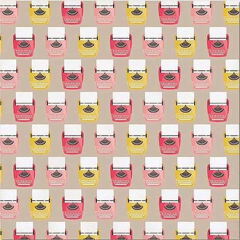 My Mind's Eye My Story "Typewriter" 12x12 Paper Sheet