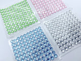 Paperglitz Self-Adhesive Diamantes - 6mm Round - Sheet of 100 (Choose your colour)