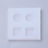 1pc, 48x48x5mm, Silicone Moulds, Resin Casting Moulds, For UV Resin, Epoxy Resin Jewelry Making, Square, Circle Shape moulds in Clear