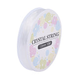 1mm, 1 Roll (approx 10m/roll), Elastic Crystal Thread Cord, For Jewelry Making in Clear