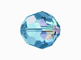 2/4/10 Pcs, 6mm, Genuine Swarovski® 5000  Round Bead in Aquamarine 202 AB