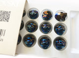 1/10pcs, 19mm, Genuine Swarovski Panther Bead in Metallic Blue 2x(MEBL2)