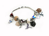 1pc, 12.0 mm, Genuine Swarovski  Charm in Crystal Aurore Boreale 001 A