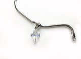 1pc, 12.0 mm, Genuine Swarovski  Charm in Crystal Aurore Boreale 001 A