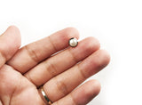 1/10pcs, 7.17mm, Genuine Swarovski  Framed Cabochon Flatback Hotfix in White Pearl Silver Frame