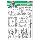 CLEARANCE!!! - Penny Black Sweet Beginnings Acrylic Stamp