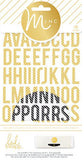 CLEARANCE!!! - 1pack (58pcs), Heidi Swapp Minc Alphabet Stickers, Stripe