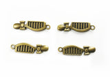 5 pcs Comb Charm - Antique Bronze