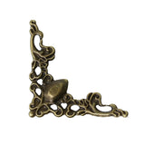 8pcs Filigree Stamping Wraps Connectors Triangle Antique Bronze 22.0mm x 22.0mm