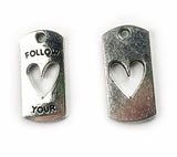 5 pcs Follow-Your-Heart Charm - choose your color